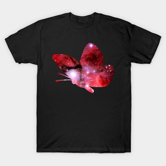 Space Butterfly T-Shirt by MarkusMikaelH